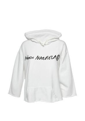 Maison Martin Margiela Pre-Owned logo-print hoodie - White