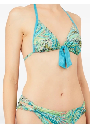 LIU JO paisley tie bikini - Blue