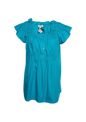 Moschino Pre-Owned ruffle-detail top - Blue