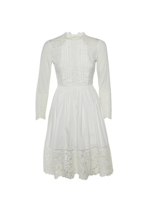 SANDRO Enja lace-detail dress - White