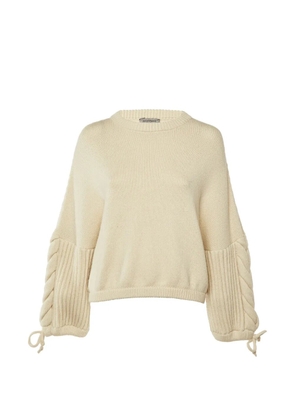 Sportmax Bell-sleeve sweater - Neutrals
