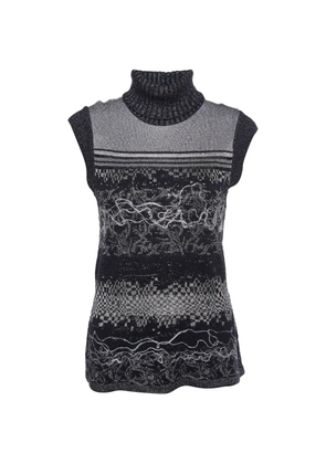 Kenzo Pre-Owned intarsia sleeveless top - Black