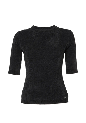 Elisabetta Franchi round-neck knit sweater - Black