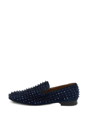 Christian Louboutin Pre-Owned Dandelion Spikes almond-toe loafers - Blue