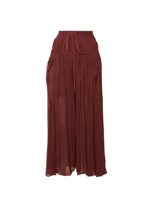 Chloé Pre-Owned tiered chiffon maxi skirt