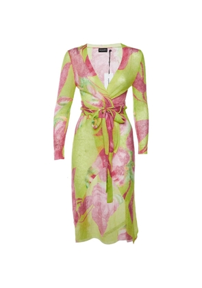 Retrofete printed belted cardigan - Green