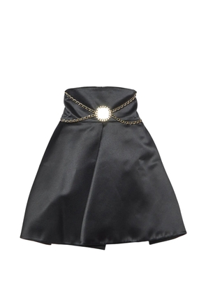 Elisabetta Franchi chain-detail pleated skirt - Black