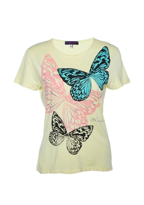 Kenzo Pre-Owned butterfly-print T-shirt - Yellow