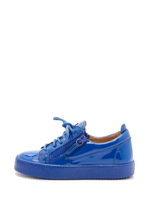 Giuseppe Zanotti Vintage patent leather sneakers - Blue
