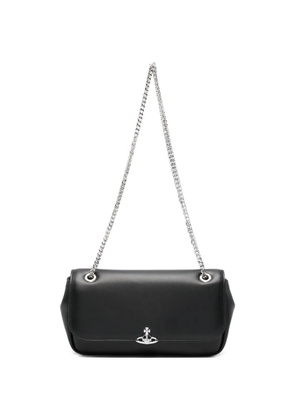 Vivienne Westwood logo-plaque shoulder bag - Black