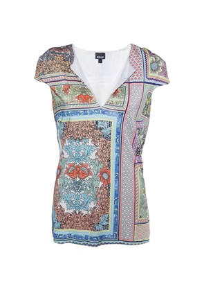 Just Cavalli Vintage printed jersey T-shirt - Neutrals