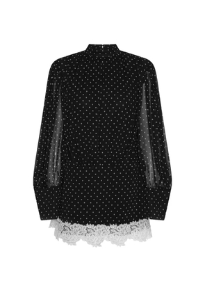 ROTATE BIRGER CHRISTENSEN polka-dot mini dress - Black