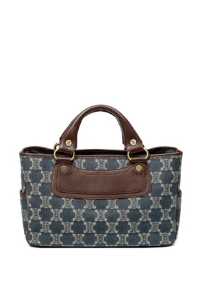 Celine Pre-Owned Triomphe denim tote bag - Blue