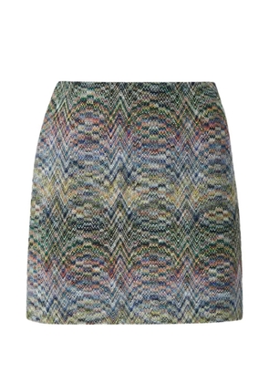 Missoni zigzag-knit skirt - Blue