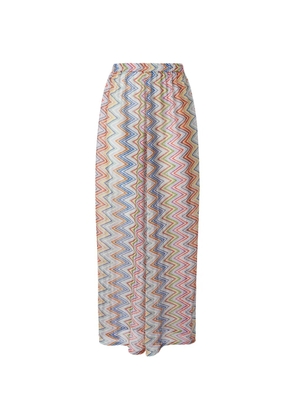 Missoni zigzag-knit trousers - White