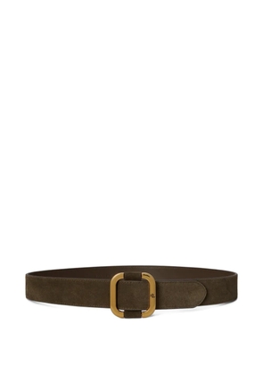 Lauren Ralph Lauren slide-buckle suede belt - Green