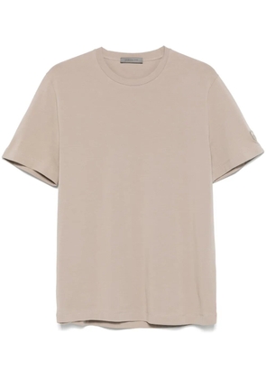 Corneliani embroidered-logo T-shirt - Neutrals