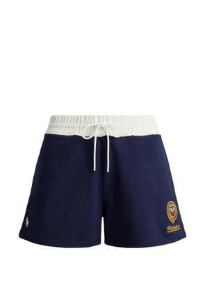 Polo Ralph Lauren Wimbledon crest patch rugby shorts - Blue
