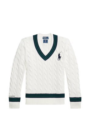 Polo Ralph Lauren Wimbledon umpire cricket sweater - White