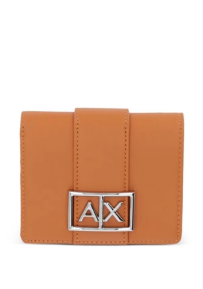 Armani Exchange logo-detail wallet - Orange