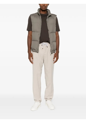 Brunello Cucinelli pleated corduroy trousers - Neutrals