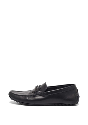 Tod's Vintage logo-detail leather loafers - Black