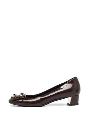 Gucci Pre-Owned patent leather pumps - Brown