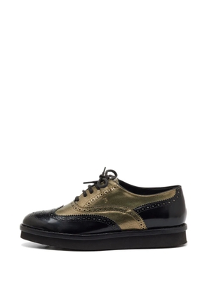 Tod's Vintage brogue wingtip oxford shoes - Black