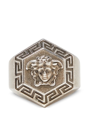Versace Pre-Owned logo-details ring - Silver