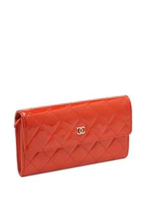 CHANEL Pre-Owned CC quilted wallet - Red
