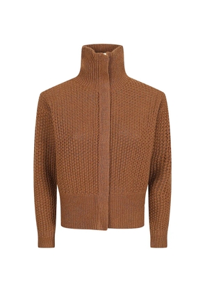 Max Mara zip-fastening cardigan - Brown