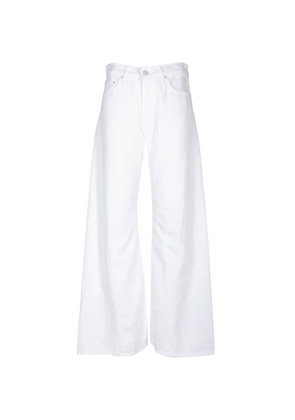 MOTHER Lemon Twist Skimp jeans - White