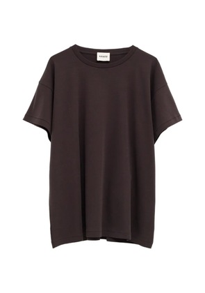 KHAITE crew-neck T-shirt - Brown
