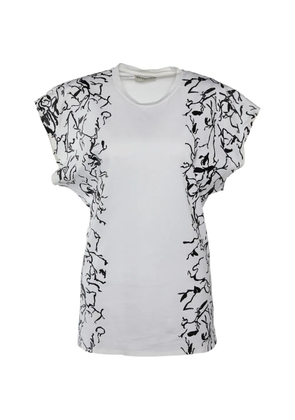 Balenciaga Pre-Owned abstract-print crew-neck T-shirt - White