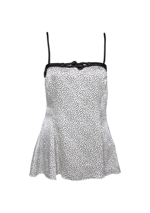 Emporio Armani Pre-Owned Monochrome-printed cami top - White