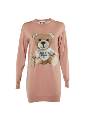 Moschino Pre-Owned Couture bear-appliqué mini dress - Pink