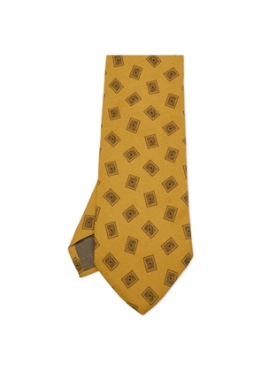 Giorgio Armani Pre-Owned traditional geometric-print tie - Yellow