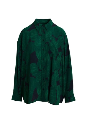 Essentiel Antwerp tropical-print oversized shirt - Green
