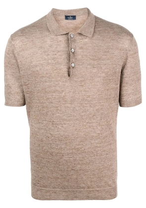 Barba short-sleeved polo shirt - Brown