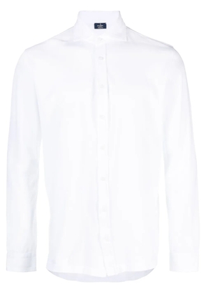 Barba long-sleeve cotton shirt - White