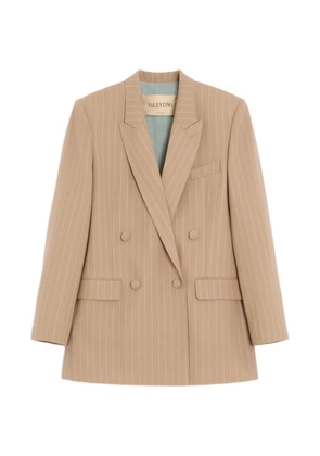 Valentino Garavani daded pinstripe jacket - Neutrals