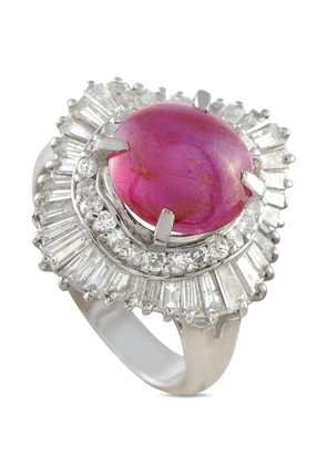 LB Exclusive ruby and diamond ring - Silver