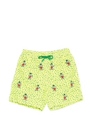 MC2 Saint Barth x Disney Gustavia embroidered swim shorts - Yellow