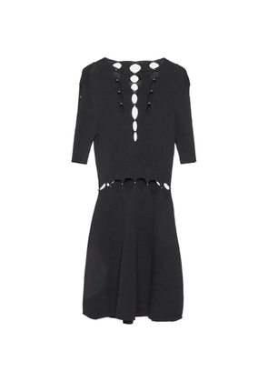 Maje cut-out beaded dress - Black