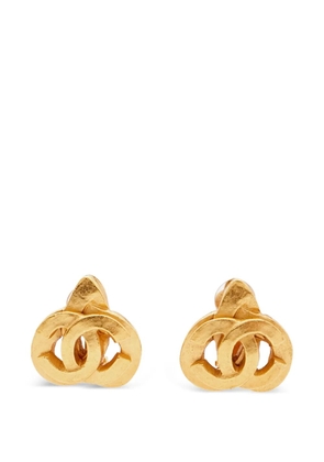 CHANEL Pre-Owned CC Heart earrings - Gold