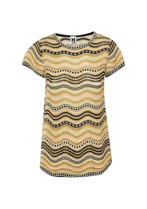 Missoni Pre-Owned wavy-knit metallic top - Neutrals