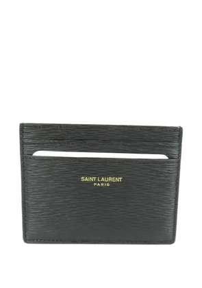 Saint Laurent Pre-Owned logo-detail card case - Black