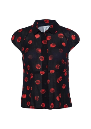 Moschino Cheap & Chic printed crepe top - Black