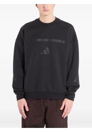 adidas logo-print crew-neck sweater - Black