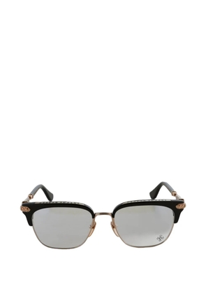 Chrome Hearts browline-frame glasses - Brown